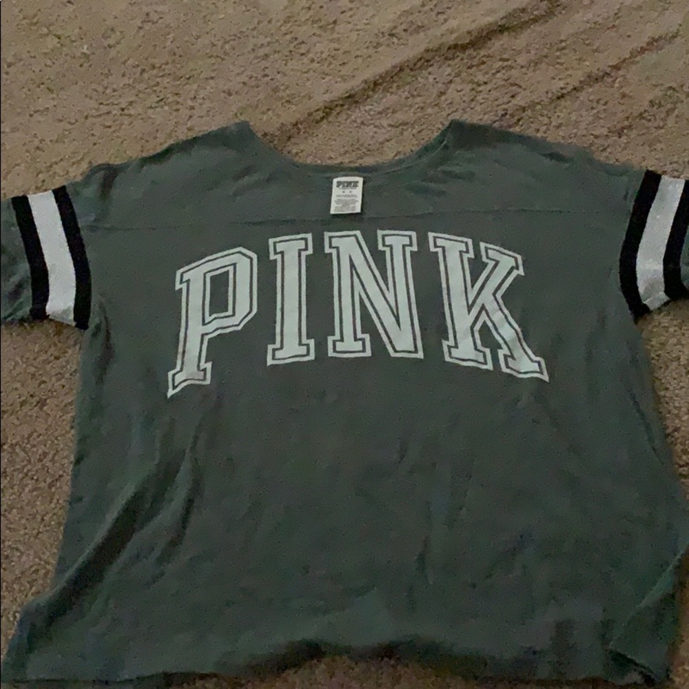 army green Pink VS t shirt (worn 1-2)